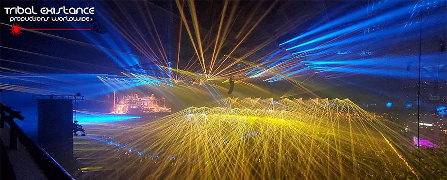 Massive laser show